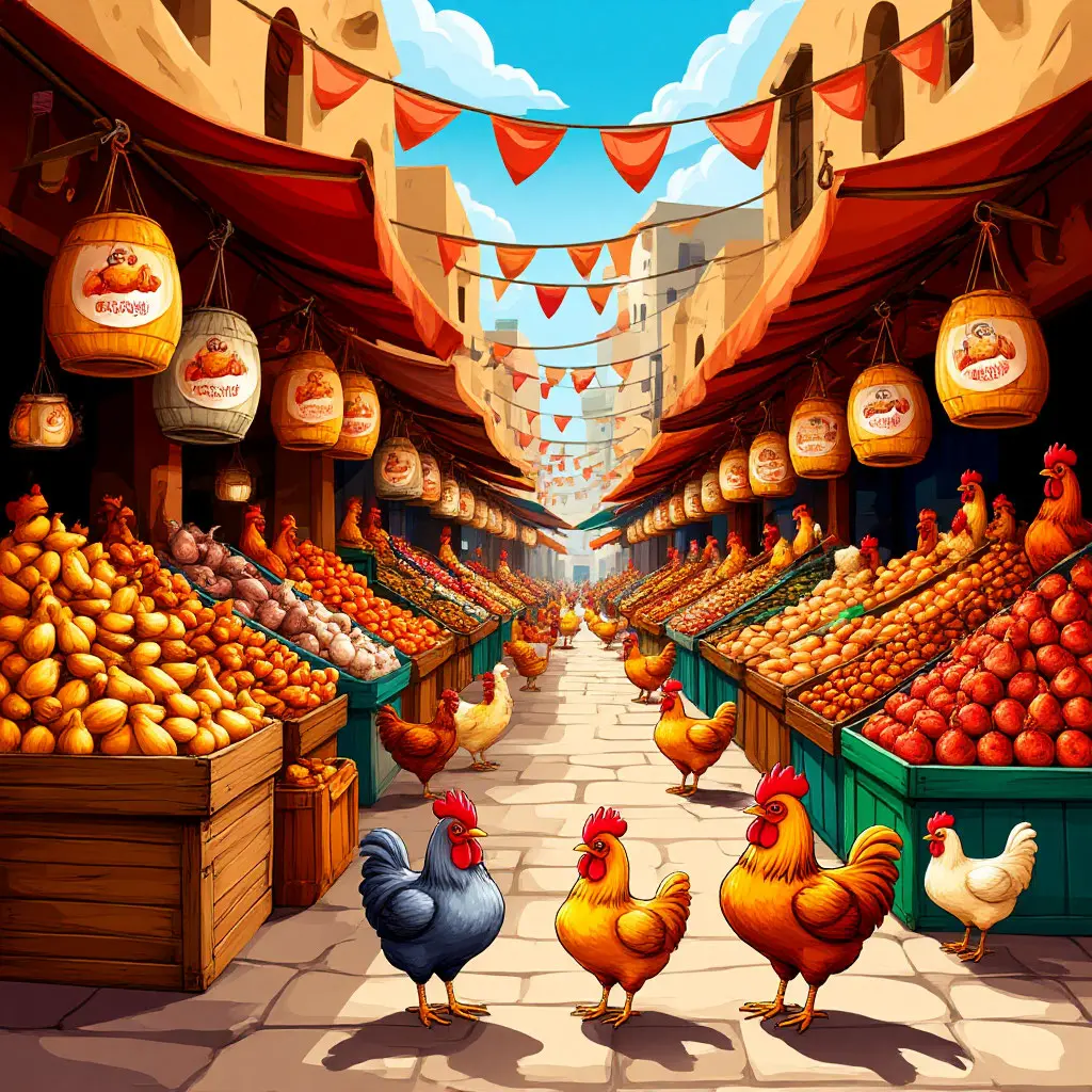 Bazaar lanes packed with stalls