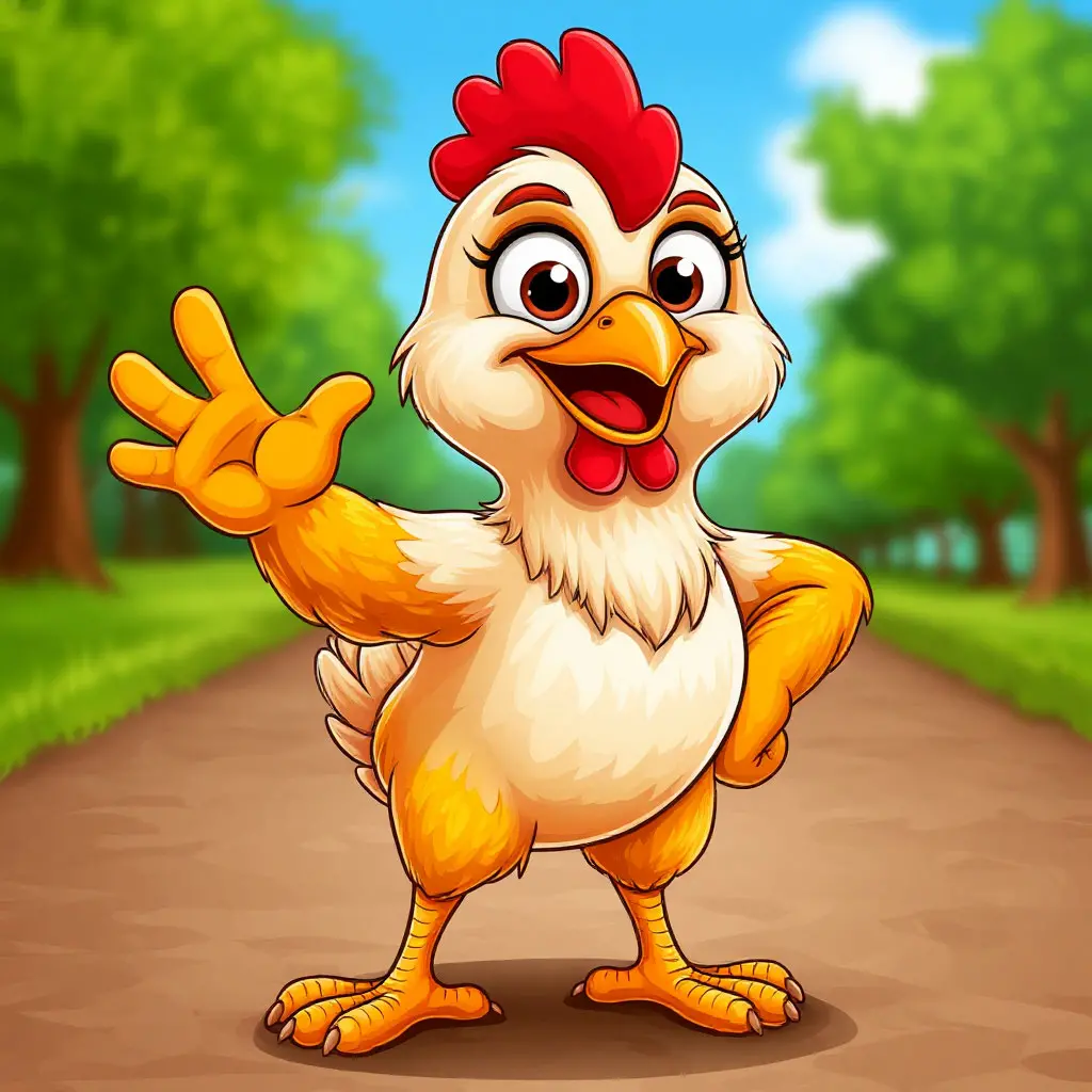 Chicken hero character