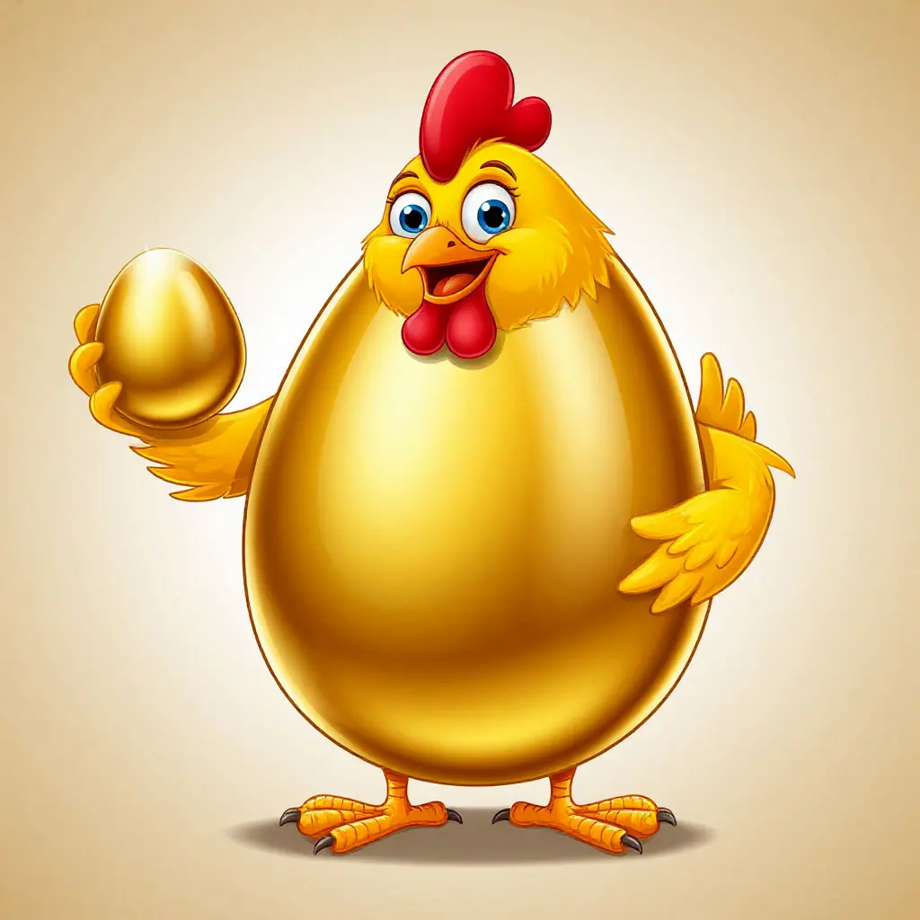 Golden egg cosmetic