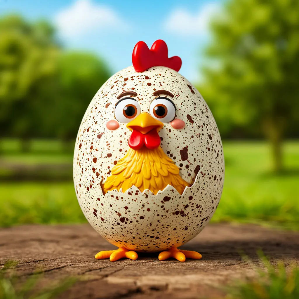 Speckled egg cosmetic