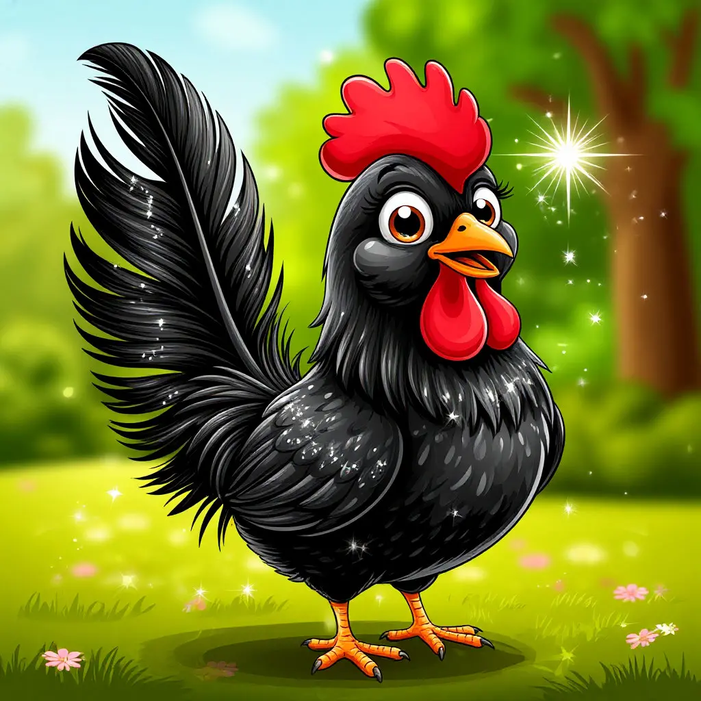 Black feather cosmetic