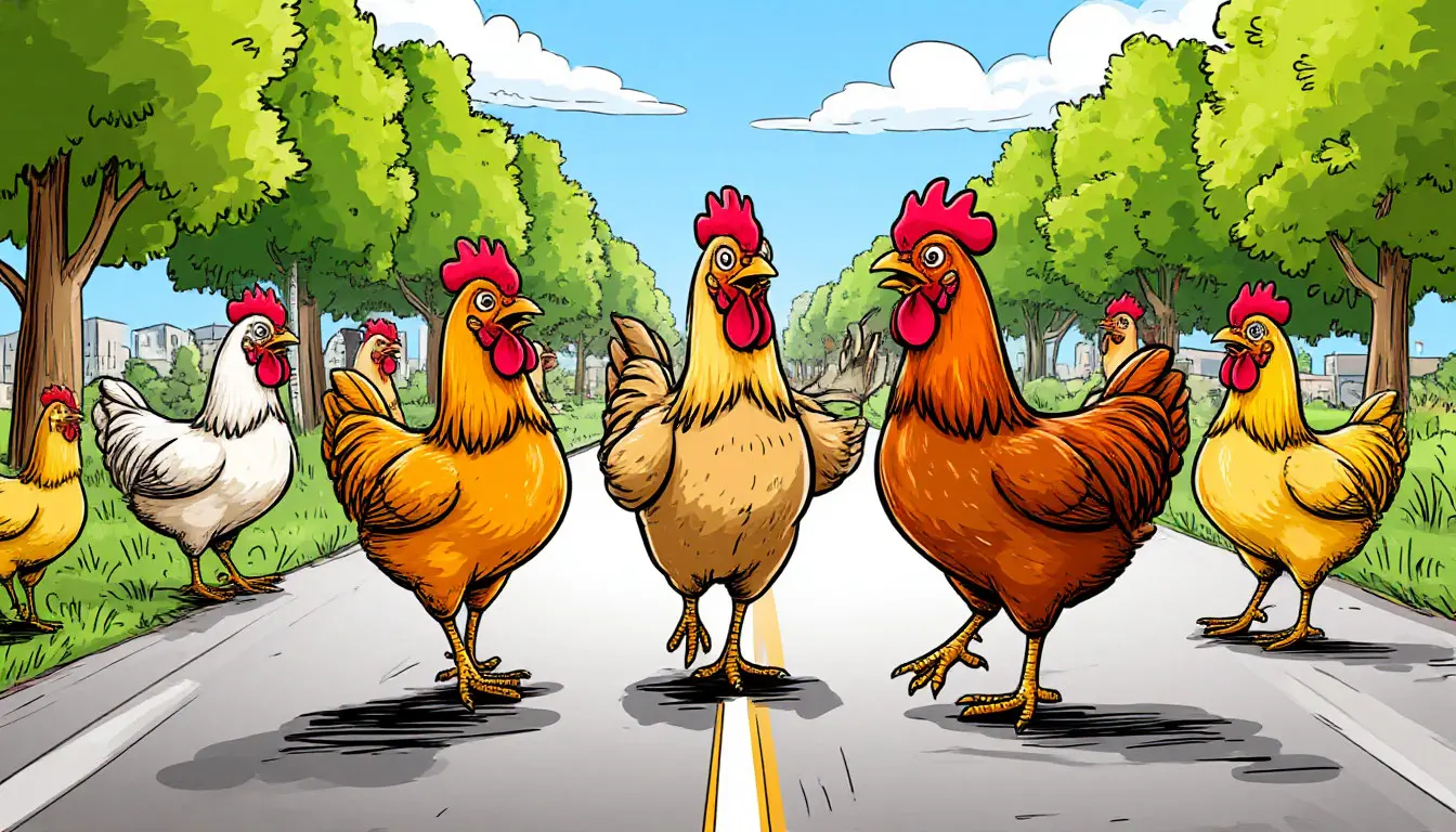 Notebook sketches and phones testing Chicken Road