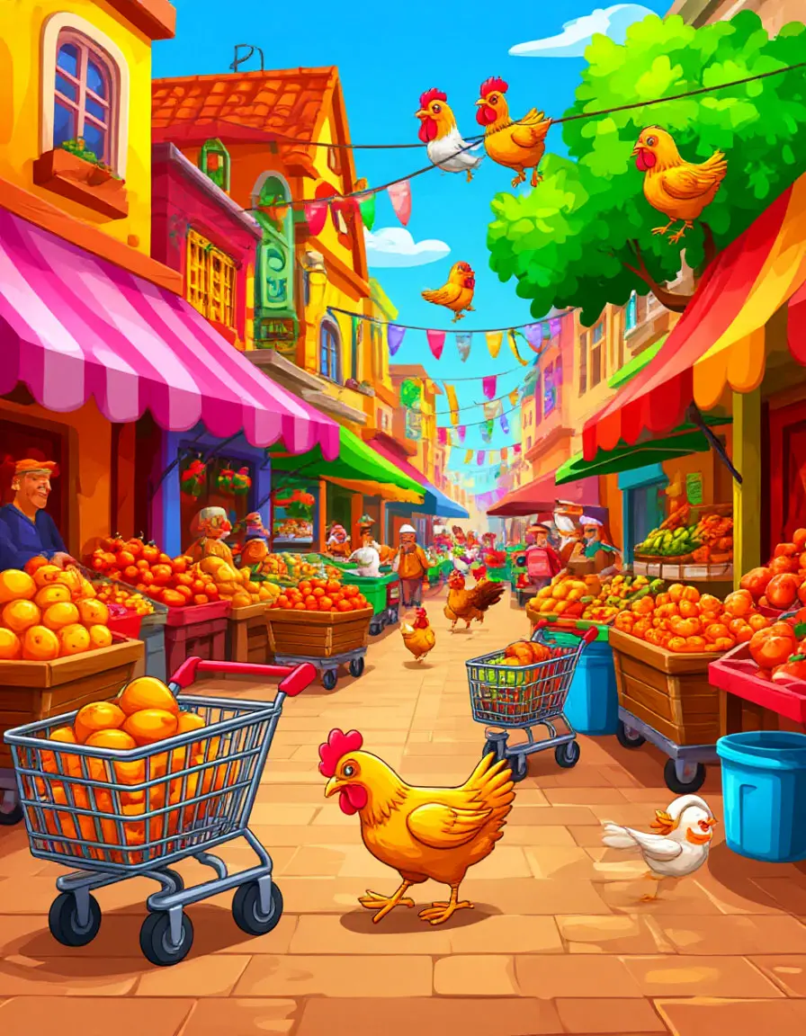 Bazaar Lanes full of trolleys and shoppers