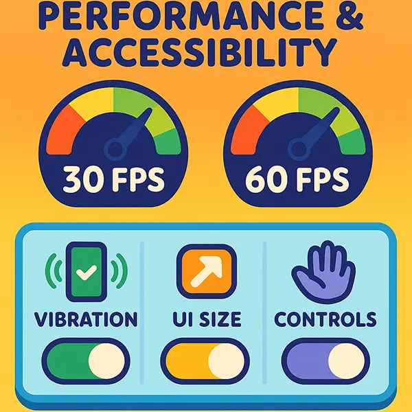 Performance and accessibility dashboard mockup