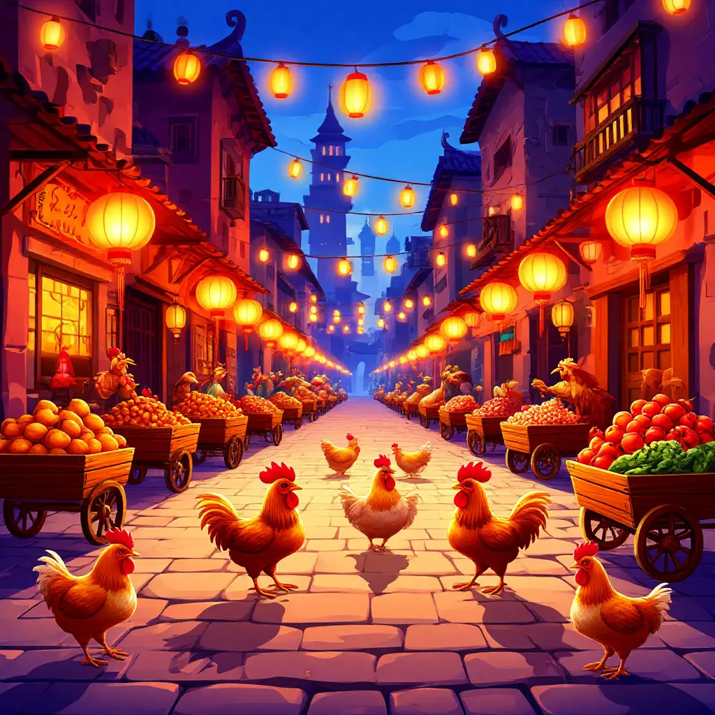 Evening bazaar crossing
