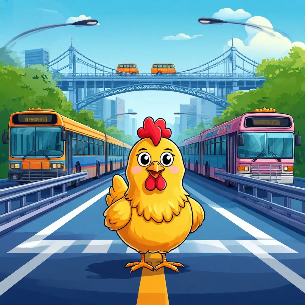 Early morning bridge crossing