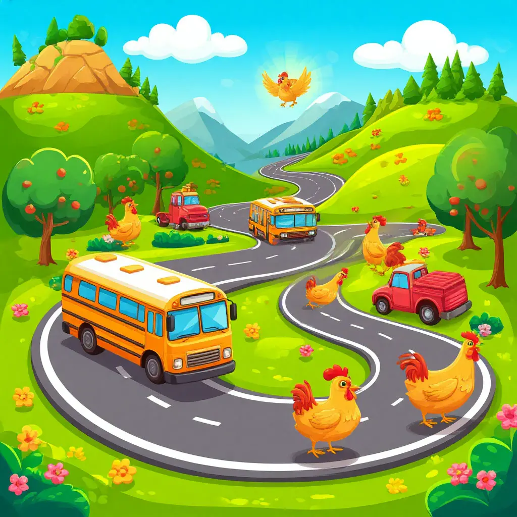 Hill road hairpins and buses